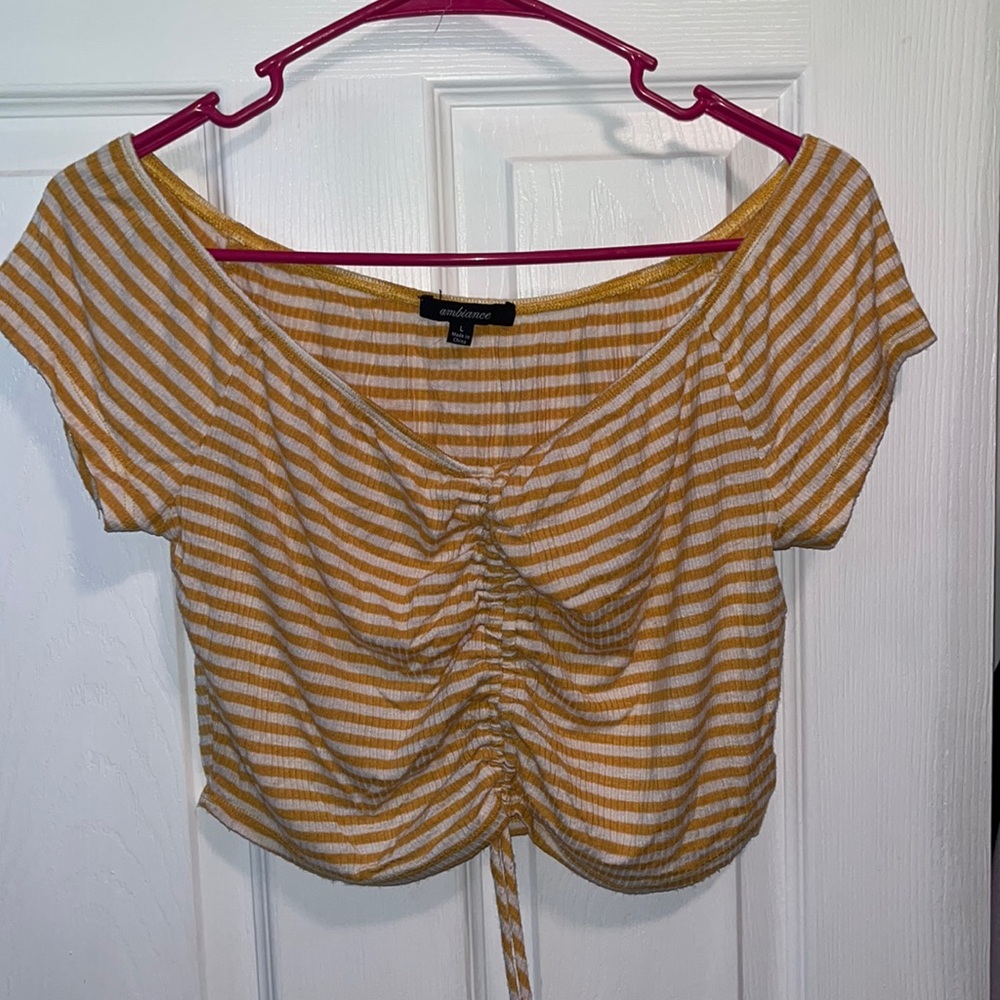 Striped crop top